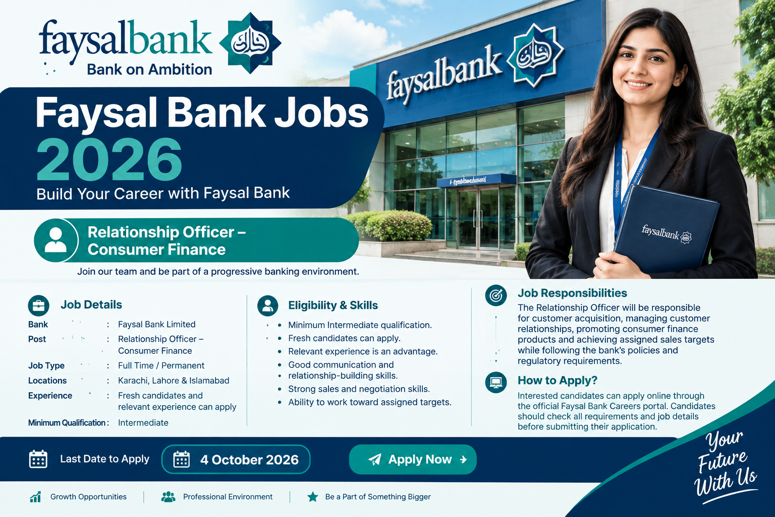 Faysal Bank Jobs 2026